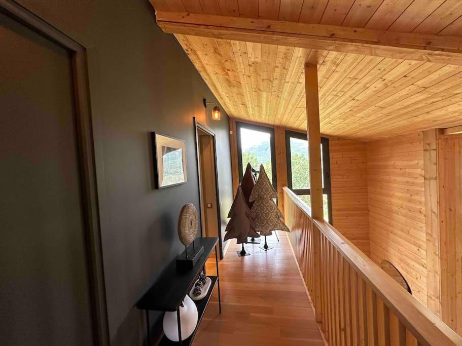 Chalet D'Architecte Avec Vue Panoramique Allos Exterior photo