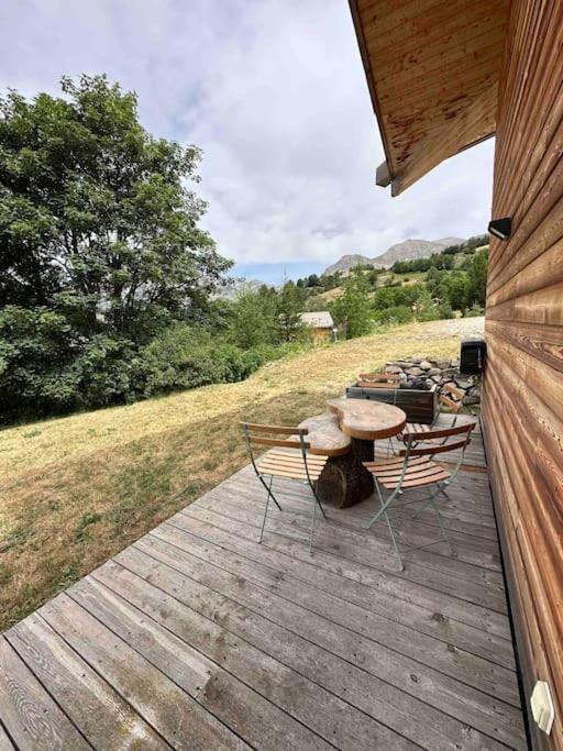 Chalet D'Architecte Avec Vue Panoramique Allos Exterior photo