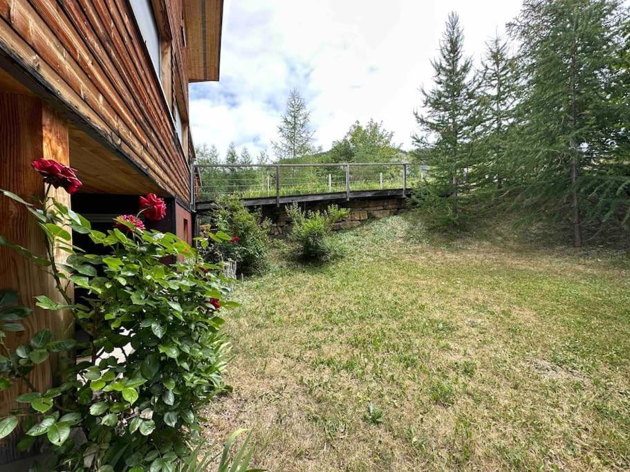 Chalet D'Architecte Avec Vue Panoramique Allos Exterior photo