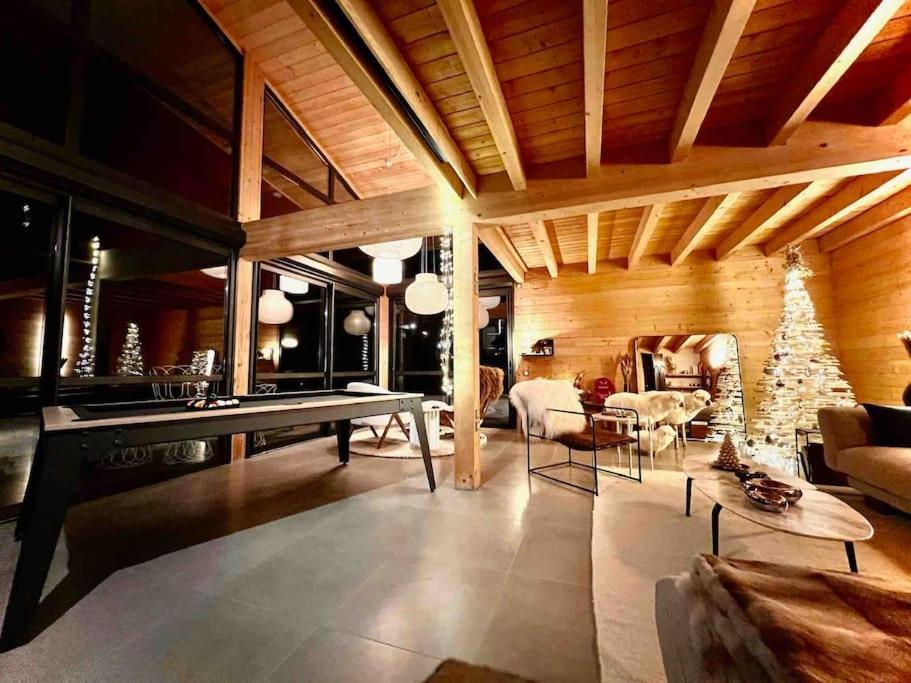 Chalet D'Architecte Avec Vue Panoramique Allos Exterior photo